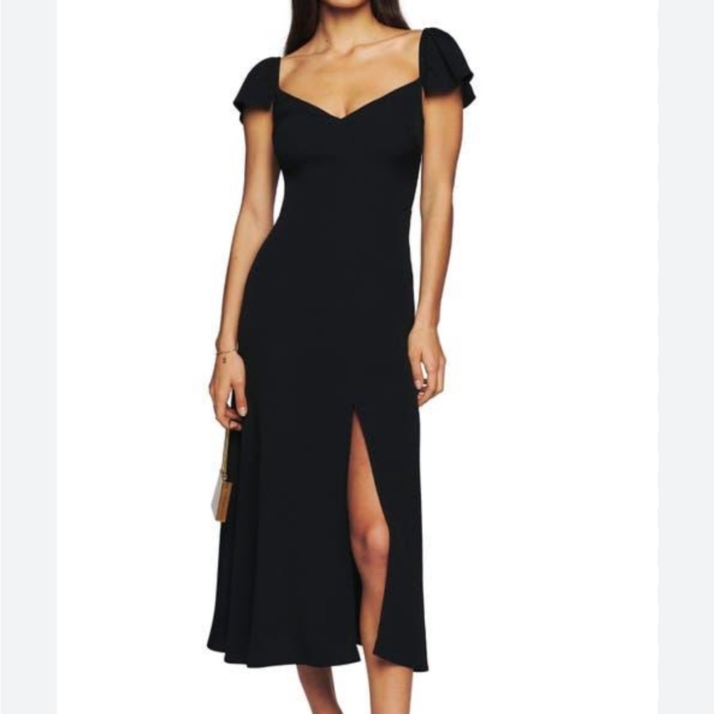 Reformation Baxley Dress in Black size 0
